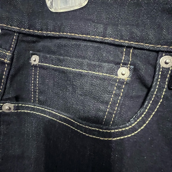 Levi’s 502 Mens Dark Denim Jeans 36 x 30 - Picture 5 of 10